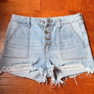 Light Blue Jean Shorts